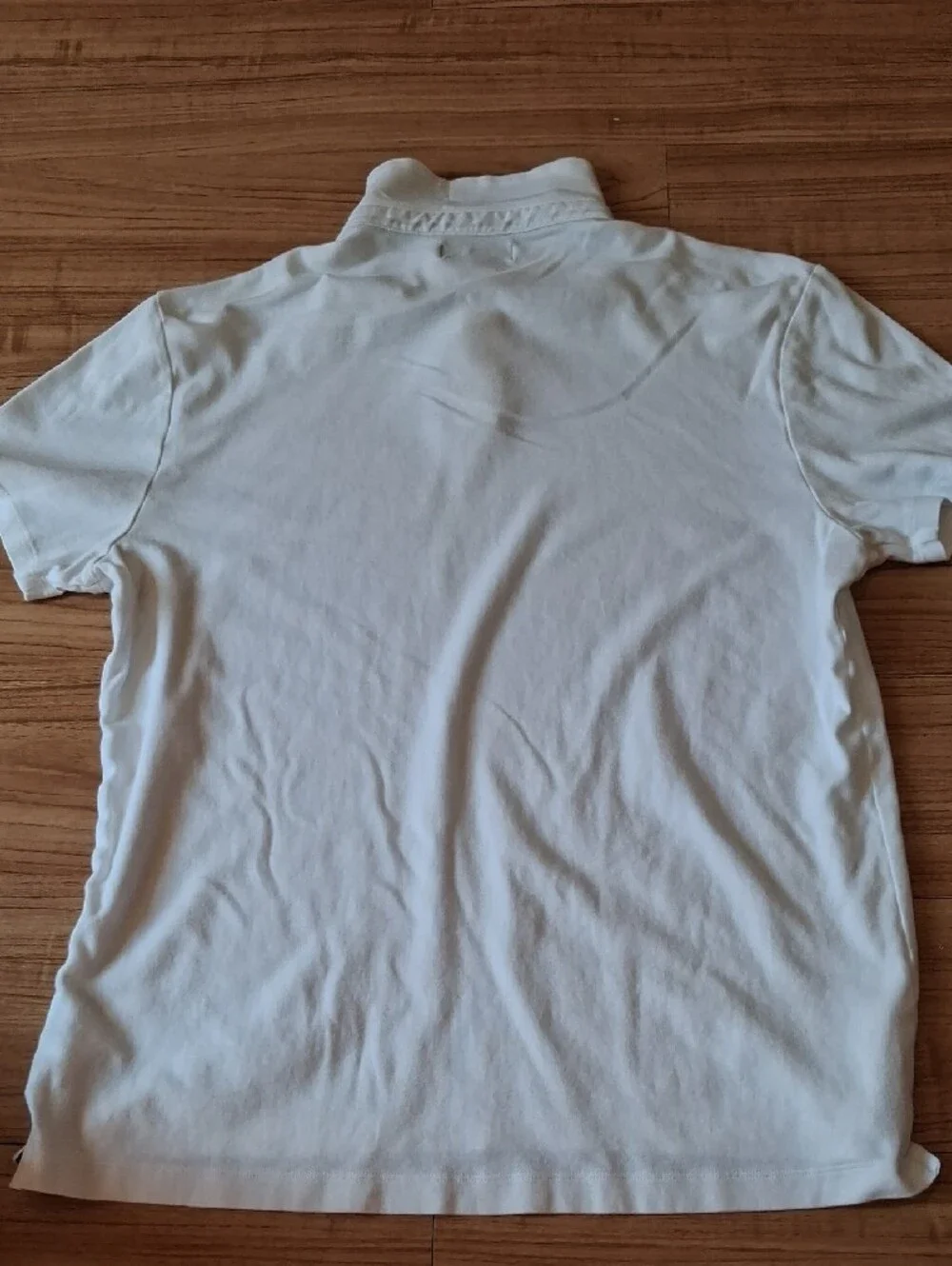 Banana Republic Men's White Long-Sleeve Mock Neck Shirt
